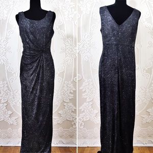 Calvin Klein |  Black Sleeveless Evening Gown (12)